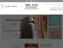 Tablet Screenshot of milanjdiamonds.com